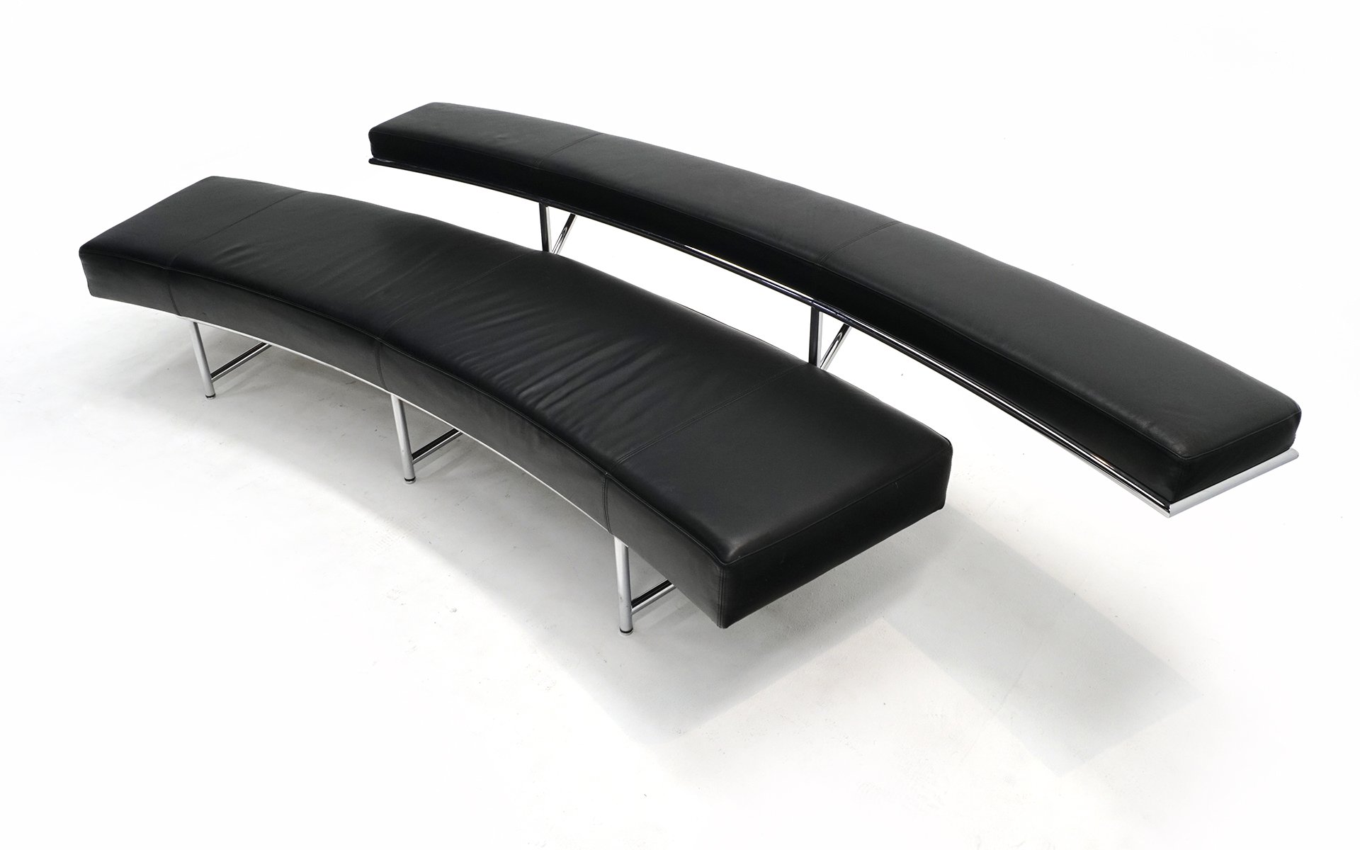 Eileen Gray Monte Carlo Sofa for ClassiCon, Black Leather and